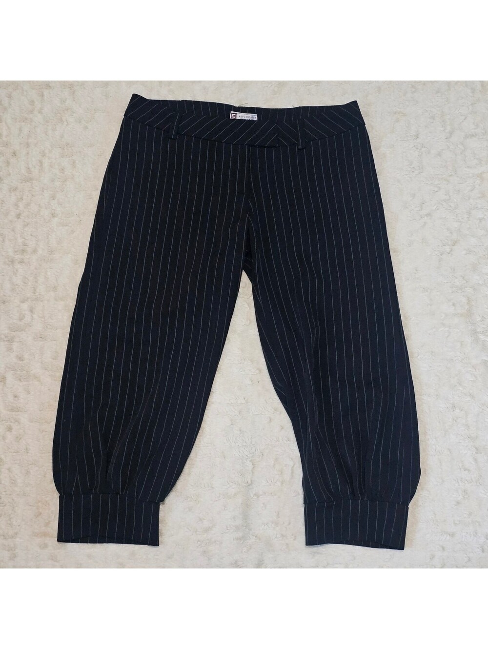 A.N.D.R.E.A.N.A. Italy New York Pinstripe Cropped Pants 3